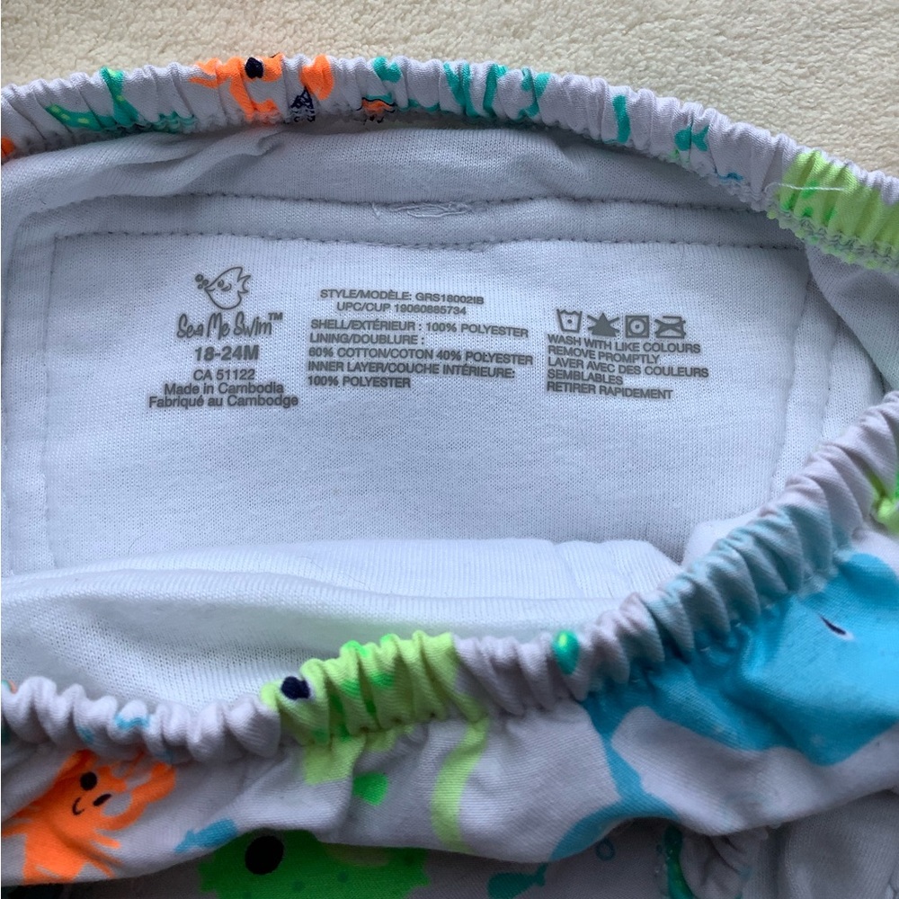 See Me Swim Set of 2 Swim Diapers 18 Month to 24 months 18-24M - Picture 2 of 4